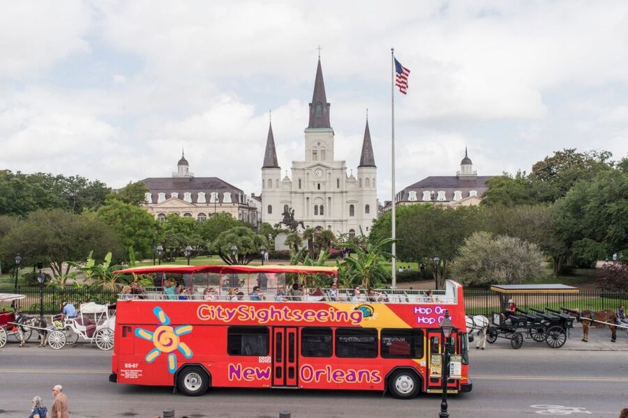 City Sightseeing New Orleans HOHO Bus Tour & Bookable Extras - Start at Jackson Square and let the city unfold