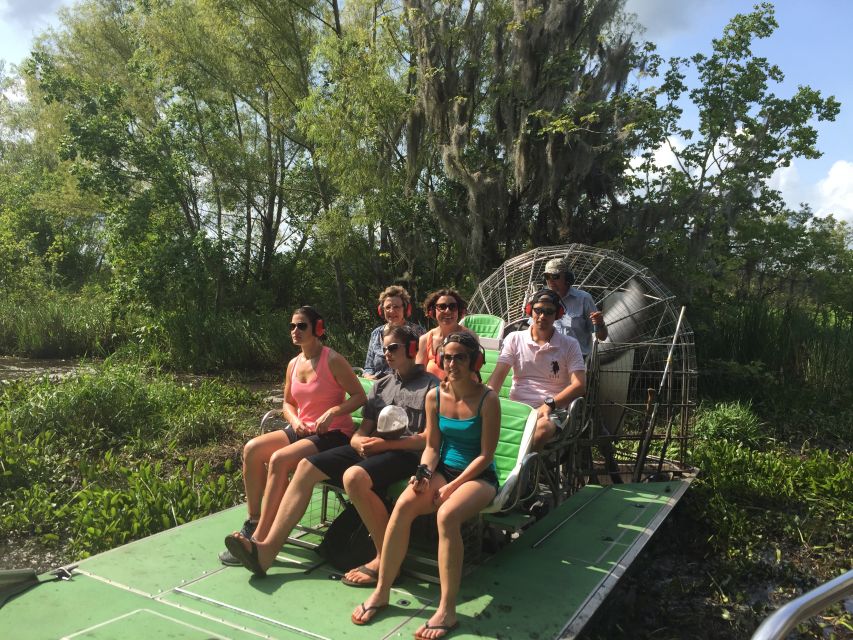 From New Orleans: Swamp Airboat, 2 Plantation Tours & Lunch - The airboat ride into alligator country