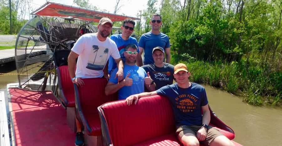 New Orleans: 6 Passenger Premium Airboat Swamp Tour - Reaching the private Louisiana swamp