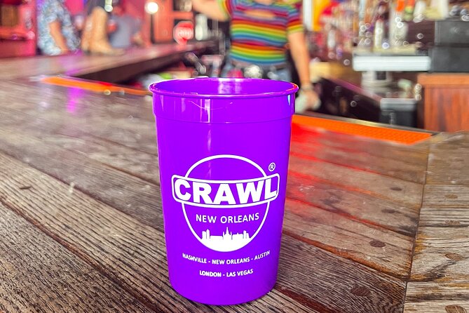 New Orleans Bourbon Street Bar Crawl w/ Shots & Souvenir Cup - What the ending near Jackson Square adds