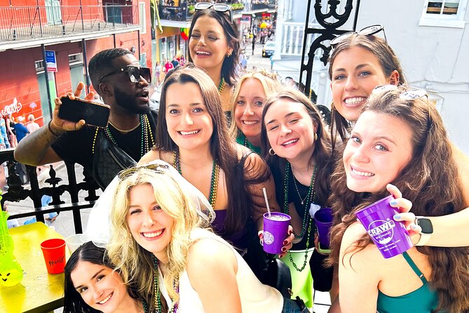 New Orleans Bourbon Street Bar Crawl w/ Shots & Souvenir Cup - A short French Quarter walk before Bourbon Street