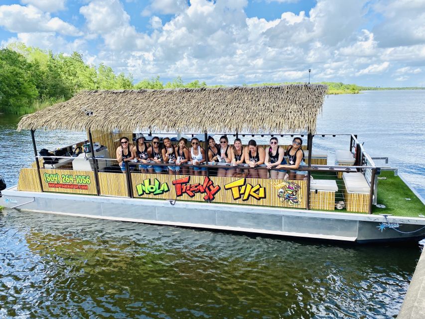New Orleans: BYOB Tiki Boat Bayou Party and Wildlife Tour - Covered Seating for Sunshine or Rain