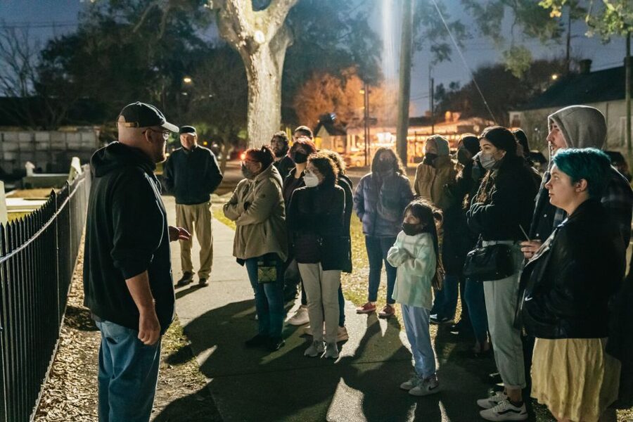 New Orleans: Cemetery Bus Tour At Dark with Exclusive Access - Entering Odd Fellows Rest