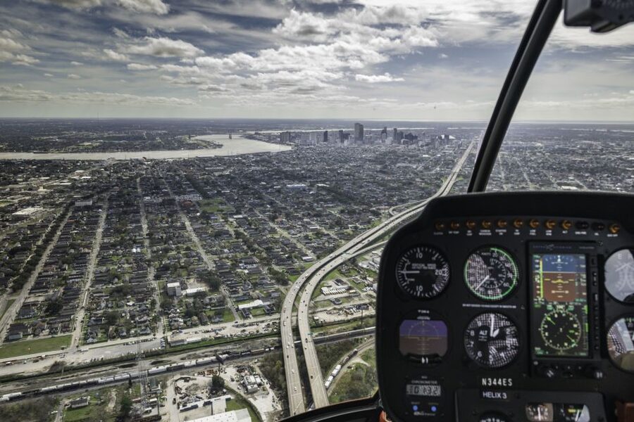 New Orleans: Daytime City Helicopter Tour - The 30-mile city and swamp route