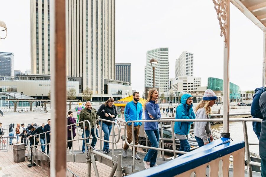 New Orleans: Evening Jazz Boat Cruise with Optional Dinner - The Mississippi views after sunset