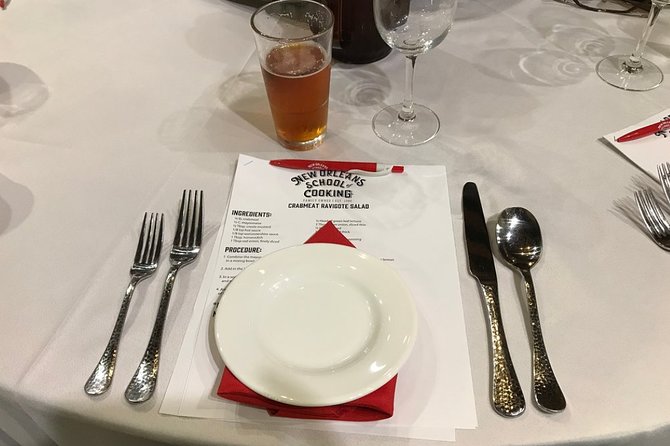 New Orleans Hands-On Cooking Class with Meal - Important practical details