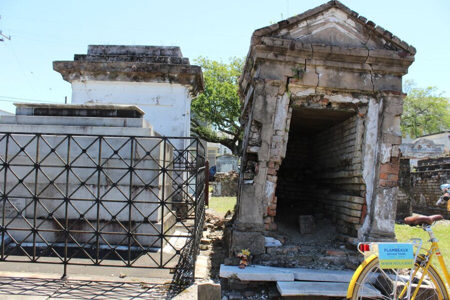 New Orleans: Heart of the City Bike Tour - St. Roch Cemetery and New Orleans Burial Customs