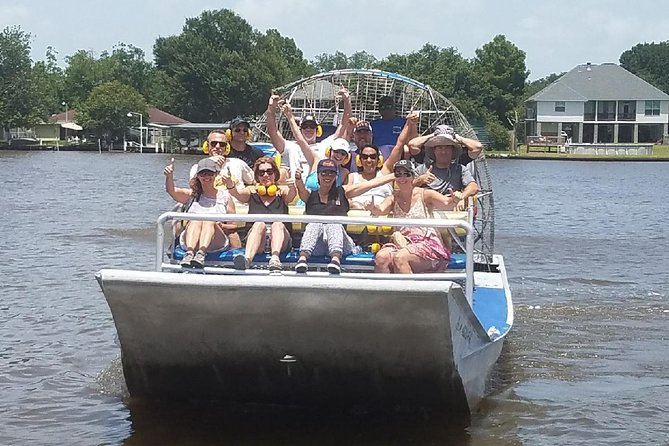 New Orleans Large Airboat Swamp Tour - Reaching the Barataria swamp from New Orleans