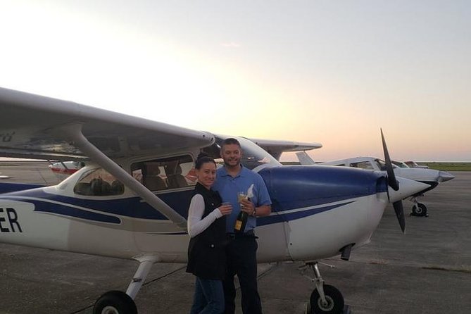 New Orleans VIP Sightseeing Flight with Champagne & Chocolates or Wine & Cheese - Picking the right time and preparing for the cabin