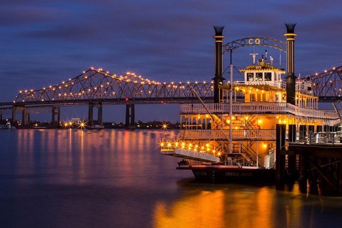 Paddlewheeler Creole Queen Jazz Dinner Cruise in New Orleans - What the evening looks like from 6:30 to 9 p.m.