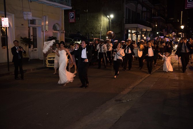The Ghosts of New Orleans Tour - Walking into the French Quarter after sunset